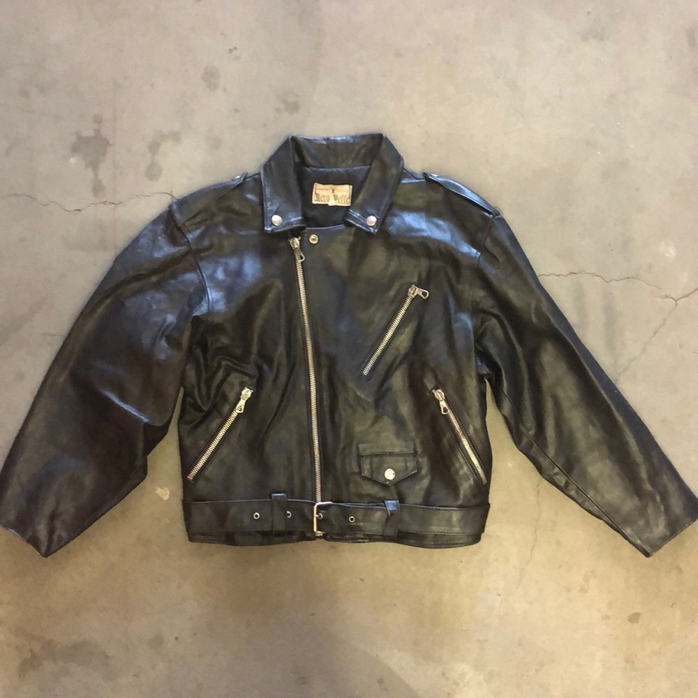 Vintage leather Biker Jacket